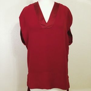 Vince Crimson sleeveless blouse